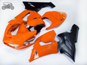 Custom Motorcycle chinês kit carenagem para a Kawasaki Ninja 2005 2006 ZX6R 05 06 ZX6R 636 carenagens laranja aftermarket set