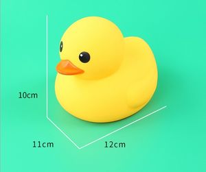 2020 Wholesale 2# Baby Bath Water Toy Yellow Duck Toys Sounds Yellow Rubber Ducks Kids Bathe Swiming Beach Big Size (12x11x10)
