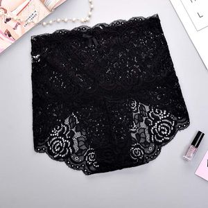 Hochtaille Spitzenhöche sexy durchblättern Blumenschläfen Slip unterbissen Frauen Dessous -Kleidung