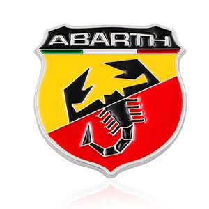 سيارة إيطاليا abarth scorpion شارة لاصقة شارة شارة ملصق لفيات فيات فيات abarth punto 124 125 500 تصميم سيارة