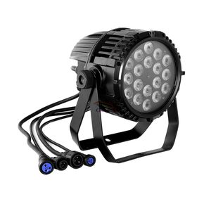 CE-lista Vattentät 18 * 15W RGBWA 5In1 DMX LED-par kan lätta för utomhusstadiet IP65