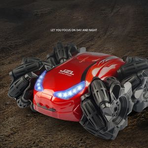 RC Stunt Climbing Car Toy, 45 ° sidovägning Drift, Lateral Walk, Four Wheel Drive, LED Lights, Xmas Kid Födelsedagspresent, DHL Leverans 2-2