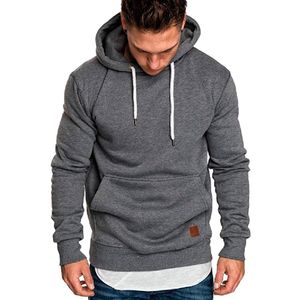 Sweatshirt Men 2018 Nya Tröjor Märke Male Långärmad Solid Hoodie Män Svart Röd Stor Storlek Poleron Hombre # 0922