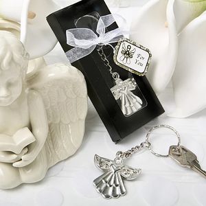 Angel Key Ring Metal Angel Keychain WeddingBaby Shower Favors Födelsedagsfest Giveaway
