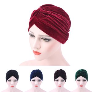 Новая Мода Индия Женщины Плоский Топ Диаманте Мягкий Бархат Rack Turban Hair Wrap Head Wrap Lady Turbante