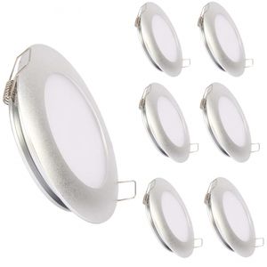 Luzes de teto de escurecimento de topoch pwm para sala de jantar de banheiro 6-pacote 12v 3,5 polegadas de 5w clipe de mola de mola Mountaluminum de baixo perfil economizando downlight