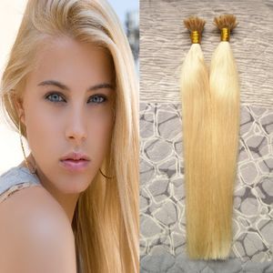 Blondes brasilianisches Haar, 200 g/Lot, Nagel-U-Spitze, vorgebundener Keratin-Kleber, natürliche Remy-Echthaarverlängerungen, 200 Stränge, echtes 100 % Echthaar