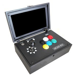 Pandora Box 3D Nostalgisk värd kan lagra 2200 spel 100 * 3D 10 tum LCD-videospel Box Portable Arcade med nolldröjning Joystick Knapp Gratis DHL