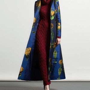 新しい春のドレス長いウインドブレーカーの女性オーバーザ膝の秋の冬のコートと綿の肥厚シングルブレストウエストトレンチコートの栽培