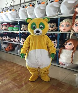 Halloween Yellow Panda Bear Maskotki Kostium Najwyższej Jakości Cartoon Anime Anime Tematu Christmas Carnival Party Fantazyjne Kostiumy