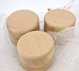 DHL 50pcs Bins Bins Box Piccolo ROUND ROUND STOCCAGGIO Caso di custodia anello decorativo decorativo gioielli artigianale gioielli accessori da sposa