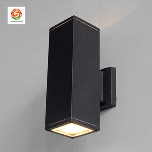 LED Square Outdoor Wodoodporna ściana Lampa w górę iw dół Hotel Exterior Wall Aisle Balkon Villa Courtyard Corridor Podwójny Reflektor