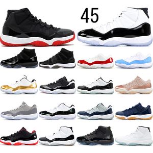 NOVITÀ Concord High 45 11 11s PRM Heiress Gym Red Chicago Platinum Tint Space Jams Scarpe da uomo Sneakers sportive 36-47