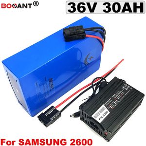 36V 30AH elektrisk cykel Scooter Batteri för Samsung 18650 Cell 10s 36V 1000W 1500W E-Bike litiumjonbatteri med 5A laddare