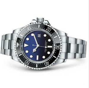 남자 시계 딥 세라믹 베젤 SEA Hardlex 크리스탈 스테인레스 스틸 밴드 자동 기계식 남성 시계 블랙 블루 다이얼 R06-2
