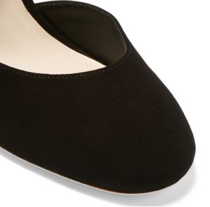 Nakliye 2018 Bayanlar Koyun Cilt Süet İçi Boş Out Yüksek Topuk Katı Kelebek Süsleri Sophia Webster Toe Toe Sandalet Ayakkabı Siyah 34-42