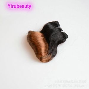 1B/30 Funmi Curl Hair Extensions Malaysian Virgin Hair Wefts 10-26inch 1b 30 Ombre Color 100% Echthaar Funmi gefärbt