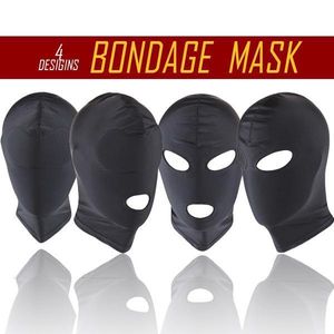 4 Bondage STYLE Mask Spandex Stretchy Gimp Hood Sport Party Restraint Hood Roleplay # R52