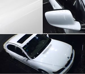 Super High Gloss White Vinyl Car Wrap Glossy Shiny White Film With Air Bubble For Vehicle Wrap Sticker Foil275S