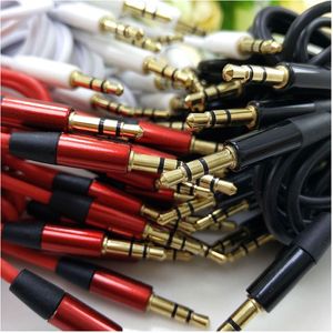 Aux Cable 3.5mm 1m 3ft 2m 6 stóp Male do męskiego Car Audio Kabel do iPhone Samsung PC MP3 słuchawki głośnik