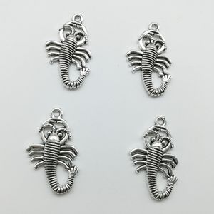 80 sztuk Scorpion Antique Silver Charms Wisiorki Biżuteria DIY Naszyjnik Bransoletka Kolczyki Akcesoria 29 * 28mm Dostosuj Dostawa pokolenia