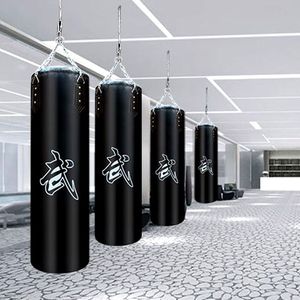 60 cm / 80 cm / 100 cm / 120 cmpu skórzany hollow boxing Sandbag, Thai bokserski torba na piasku, fitness Sandbag W4-128