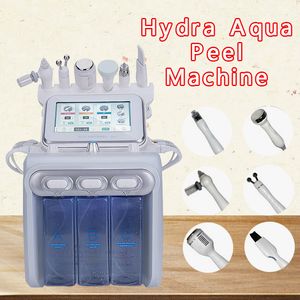 Gesichtsdampfer 6-in-1-Wasser-Peeling-Maschine Hydro-Mikrodermabrasion Ultraschall-Hautpflege-Verjüngungsausrüstung BIO RF-Lifting