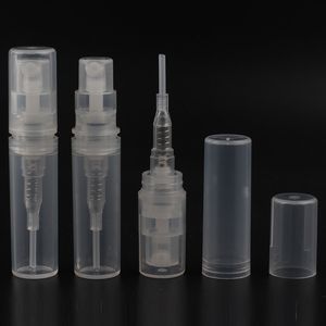 Heißer Verkauf 1000 teile/los 2 ml Kunststoff Parfüm Flaschen Leere Nachfüllbare Spray Flasche, Kleine Parfüm Probe Fläschchen Auf Lager