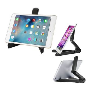 Universal Tablet Pad Stand Holder Home Office desktop Organização dobrável cremalheira tripé Suporte para Mobile Phone IPad