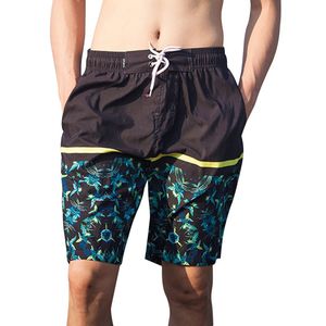Monerffi Neue Herren Sommer Lose Shorts Patchwork gedruckte Board Shorts Casual Beach Trunks Plus Size 5xl 6xl