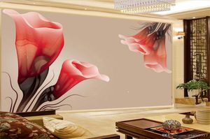 3D Wall Paper Home Decor Пользовательские 3D цветочные обои цифровой печати HD Декоративные обои Красивые бумажные обои