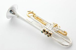 Ny trumpet original högkvalitativ trumpet LT180S 72 Silverpläterade musikinstrument Super Professional Performance Gratis frakt