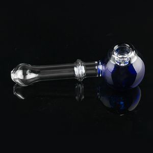 Pipe in vetro Accessori per fumatori Cucchiaio Bruciatore a olio Pyrex per pipe manuali per tabacco banger al quarzo dab rig bong