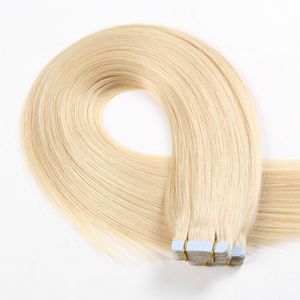 Extensiones de cinta brasileña virgen de calidad superior 10A Doble dibujado 14-26 pulgadas 40 piezas Paquete 100 gramos Envío gratis