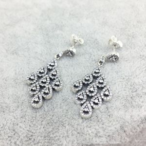 Alta qualidade designer de jóias brincos charme de luxo para Pandora prata 925 com CZ senhoras brincos de diamante com caixa original