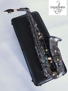 Bästa kvalitet yanagisawa a alto saxofon e platt svart sax alto munstycke ligatur reed neck musikinstrument professionell leve