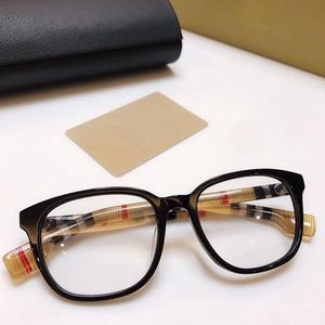 Mais novo conciso BE2292 Óptica Unisex Eyewear Frame 53-18-145 Euro-am xadrez Projetado Pernas para óculos de Prescrição Casos Fullset