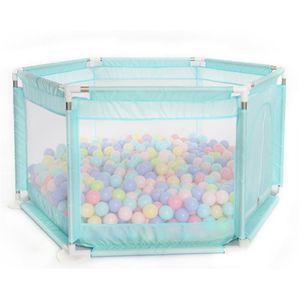 Çocuk Altıgen Playpen Playard Oyuncakları Bebekler/Yenidoğan/Yenidoğan/Bebek için Güvenli Turnama için Yıkanabilir Okyanus Top Havuzu