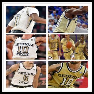 2021 Uomini Georgia Tech Jersey Basket Michael Devoe Moses Wright Jose Alvarado Banks III Usher Evan Cole Khalid Moore Custom