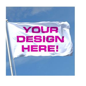 Benutzerdefinierte Flagge, 6 x 4 Fuß, individuell bedruckte Flaggenbanner mit Logo, 180 x 120 cm, heißer Verkauf in jedem Farbdesign zu günstigen Preisen