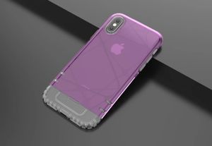 Cocktail Hybrid Phone Case for iPhone 11/XR/6/7/8/Plus XS MAX/X/XS Soft Silicone Bumper Hard Clear PC Back Shock Absorption Anti Scratch