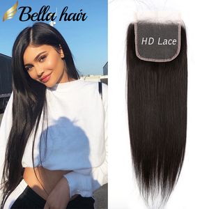 Top Lace Closure Human Virgin Hair Closure 4x4 Silky Straight Free Middle Three Part Way