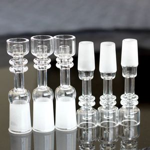 Diamond Knot Enail Quartz Electric Nails water pipes Frosted Clear Joint 19.5mm Bowl for 20mm coil banger glass bongs dab