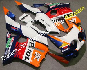 Fairing Fairing dla zestawu do ciała Honda CBR250R MC19 1988 1989 CBR 250R CBR 250 RR 88 89 ABS Motorcycle Fairing Formowanie wtryskowe