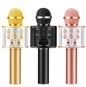 Bluetooth Kablosuz Mikrofon El Karaoke Mic USB Mini Home KTV Müzik Professiona için Hoparlör Player Şarkı Kayıt Cihazı