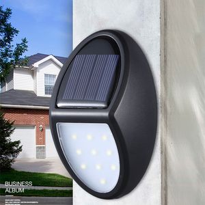 10 LED IP65 À Prova D 'Água Lâmpadas Solares 600LM PIR Motion Sensor Courtyard Wall Lamp Villa Jardim Luz de rua ao ar livre