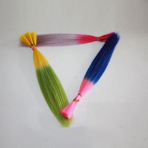 Färg 613 Blond blå rosa lila grå röd malaysisk hårförlängning 3 buntar 10-24 tum toppkvalitet hårbulk utan inslag