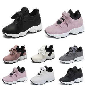 Non-Brand Women Running Skor Vit Svart Rosa Grå Suede Utomhusvandring Andas Bekväma Sport Sneakers 36-40 Stil 15