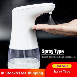 Dispenser automatico di sapone da 360 ml Tipo spray Dispenser di sapone touchless con sensore IR Dispenser senza risciacquo per la casa