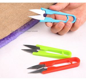 500pcs Plastic Handle Sewing Scissors Scissor Tailor Snip Thread Textiles Yarn Cutter Cross Stitch Craft Tool tools